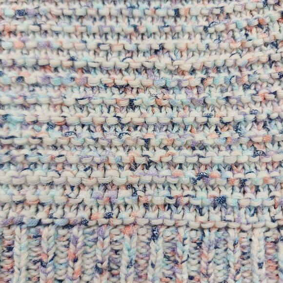 Gap Kids Pullover Sweater Girls Medium Gray Knitted Raglan Sleeve Cotton Blend - Picture 9 of 10